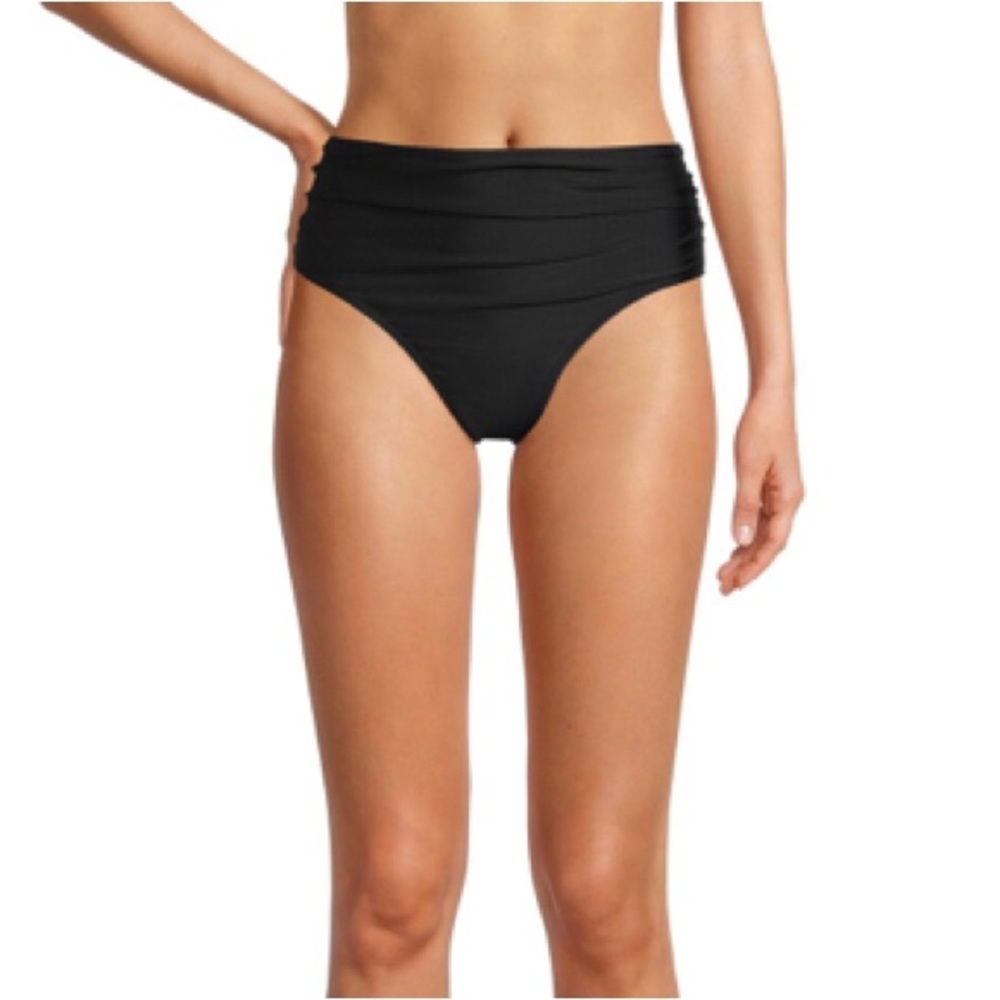 Nicole Miller Ruffle Bikini Bottom, Size Medium or 10, Women's, New